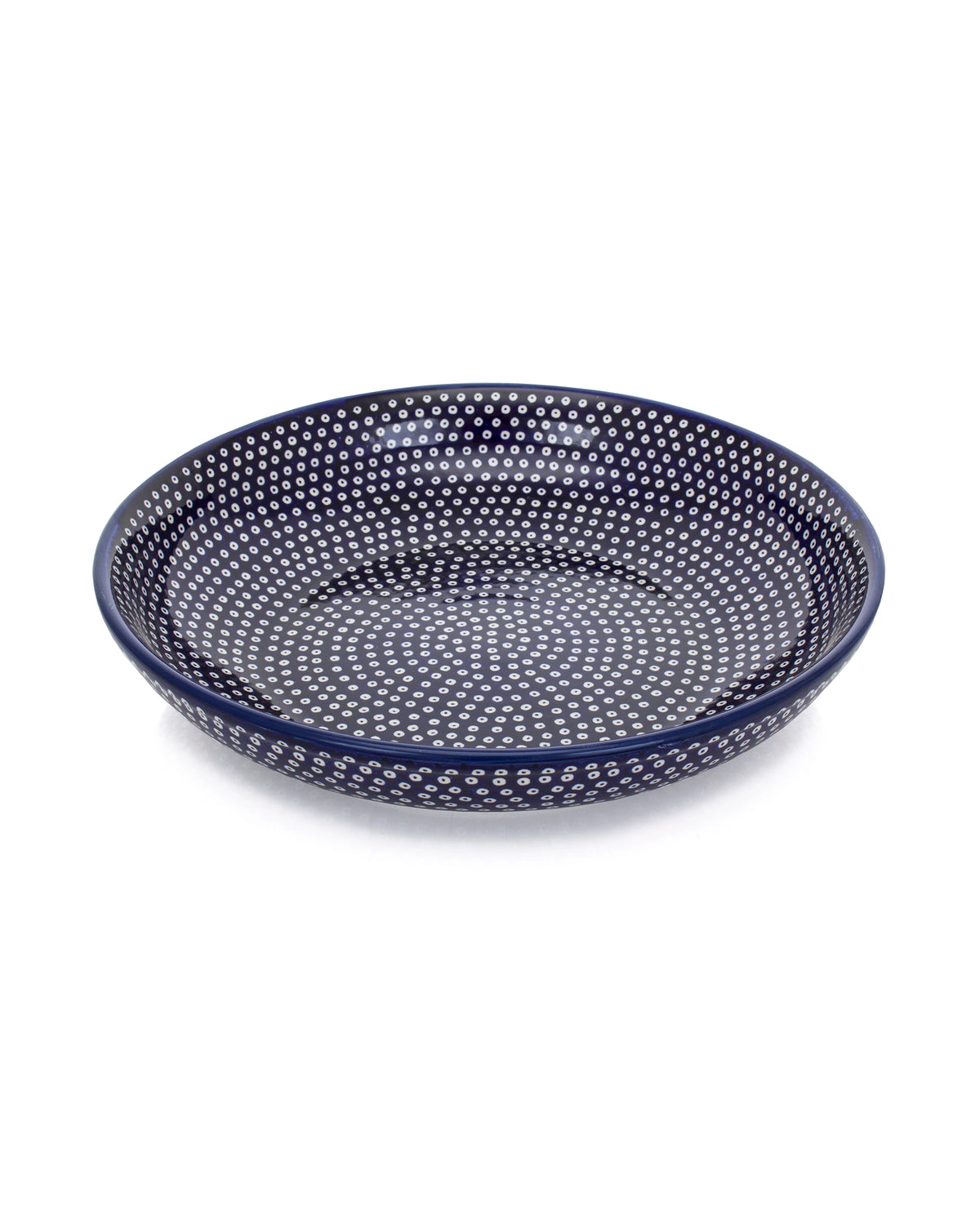 Miska na sałatki Salaterka granatowa 30 cm 70MI w kropki
