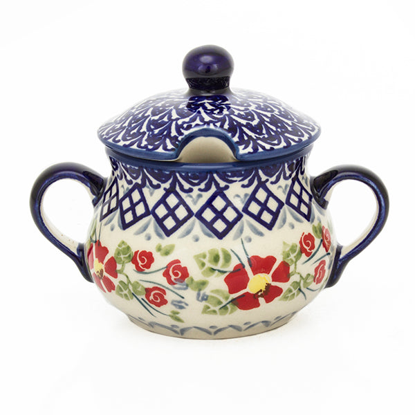 Cukiernica ceramiczna TAB2 kwiaty/kratka