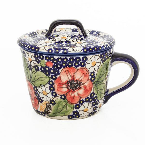 Smalcówka mała ceramiczna IM02 w duże maki