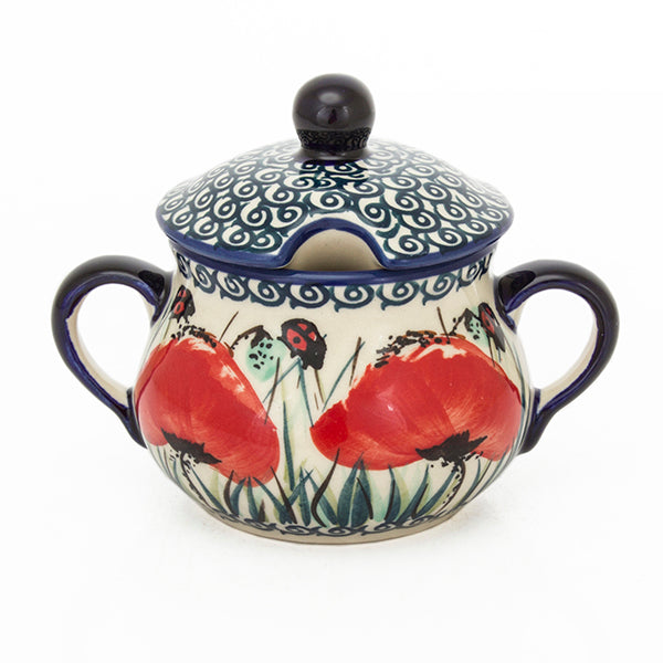 Cukiernica ceramiczna PD01 duże czerwone maki