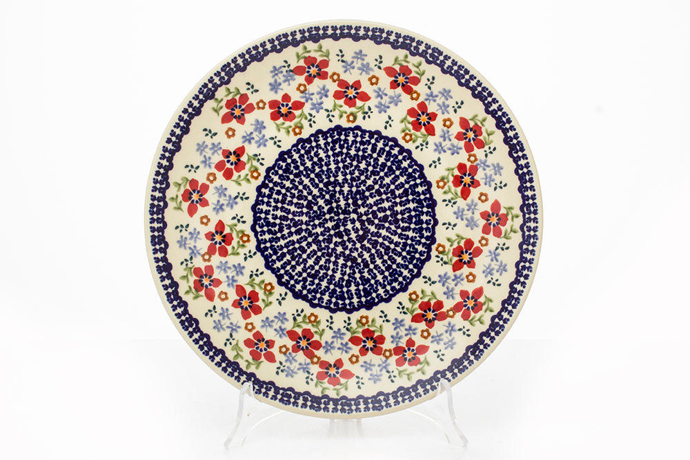 Talerz obiadowy 26 cm MM01 kwiatowy motyw