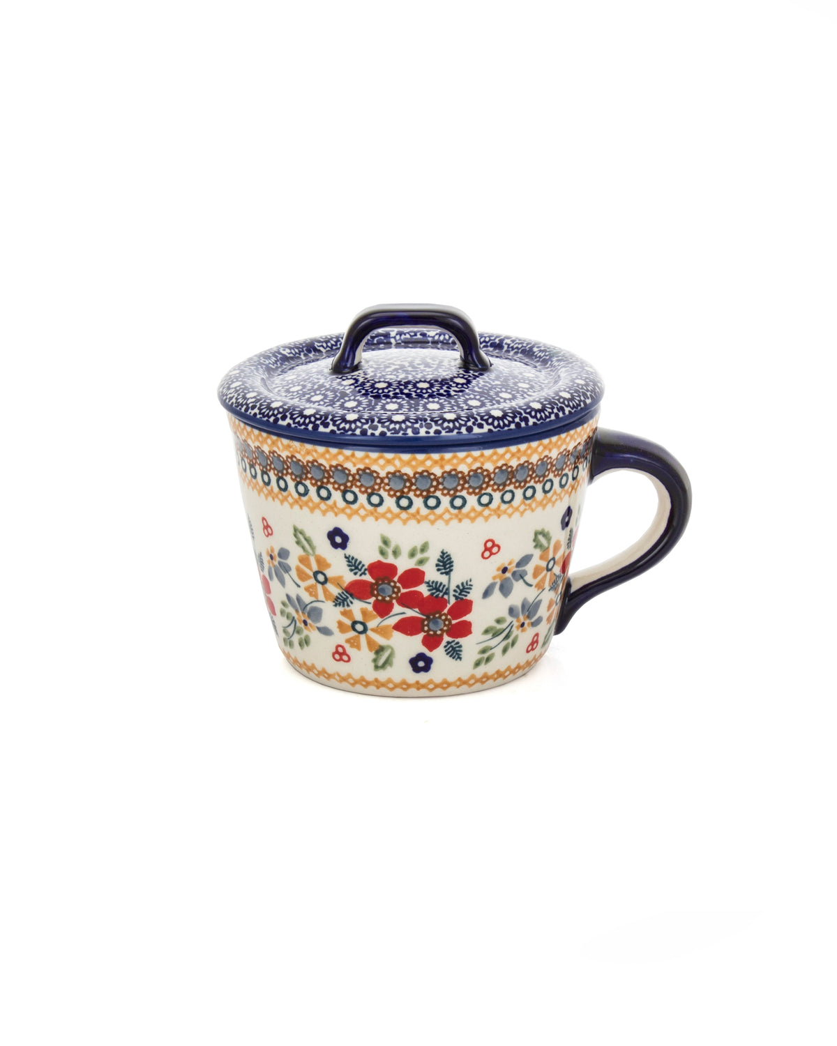 Smalcówka mała ceramiczna DPLC kwiaty